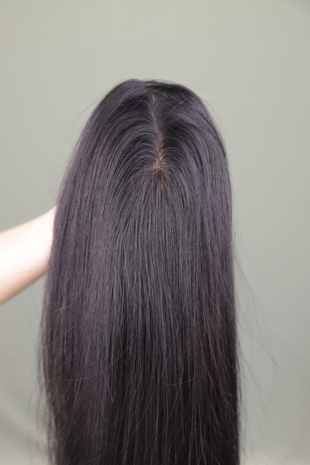 3X5" Straight  Jet Black & Color Topper 20 Inch