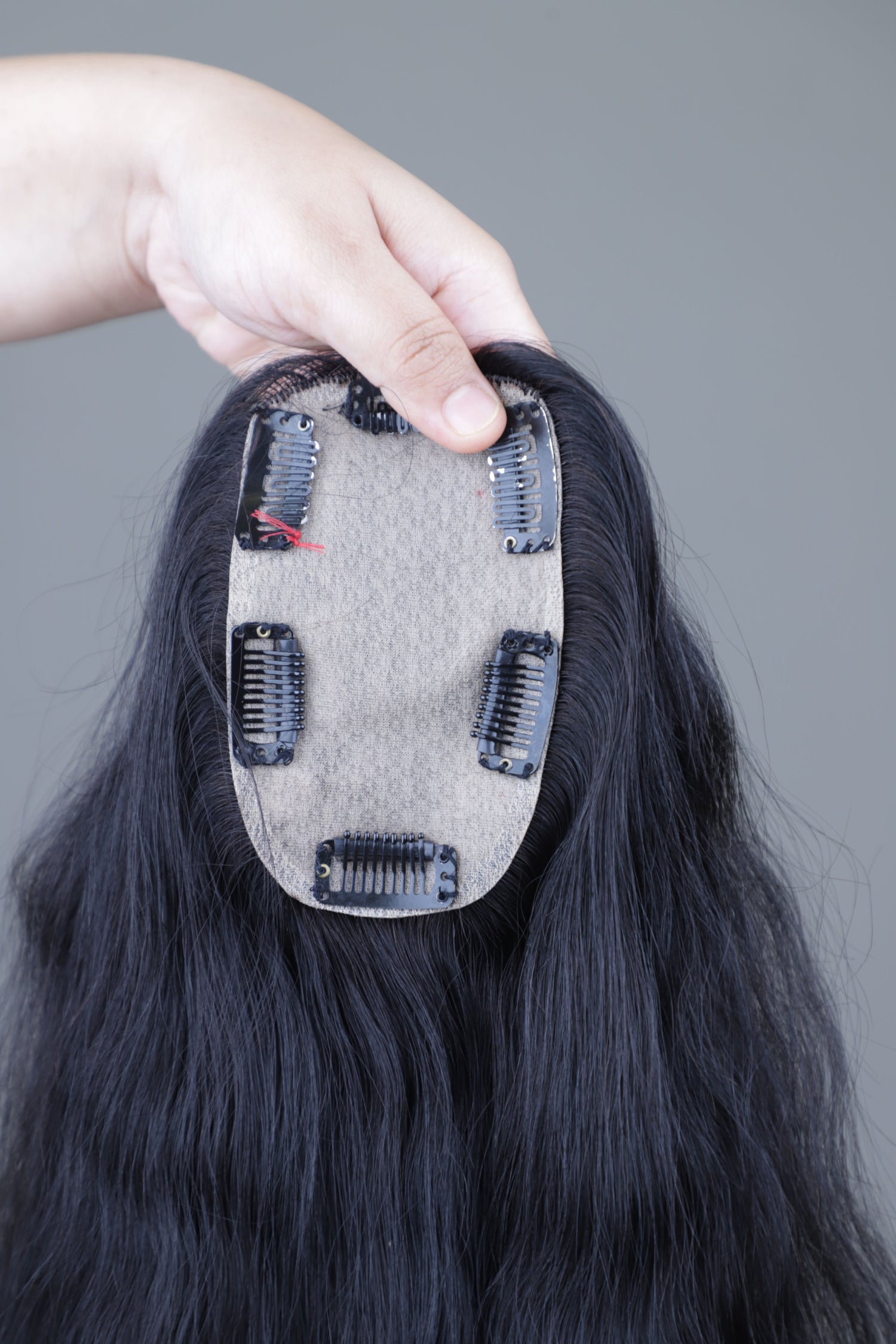 3x5" Wavy Backcomb Topper color 18 Inch