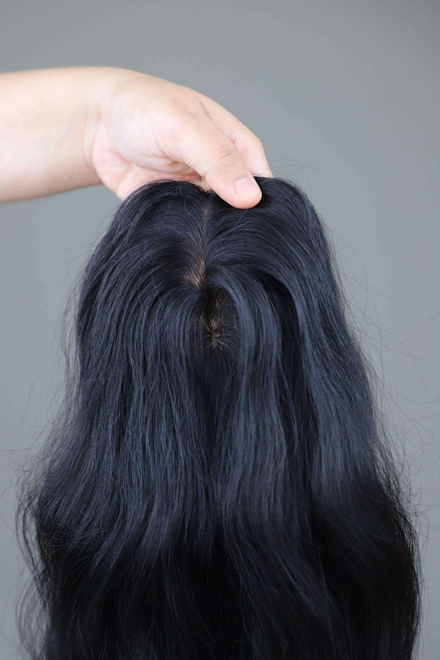 3x5" Wavy Backcomb Topper color 20 Inch