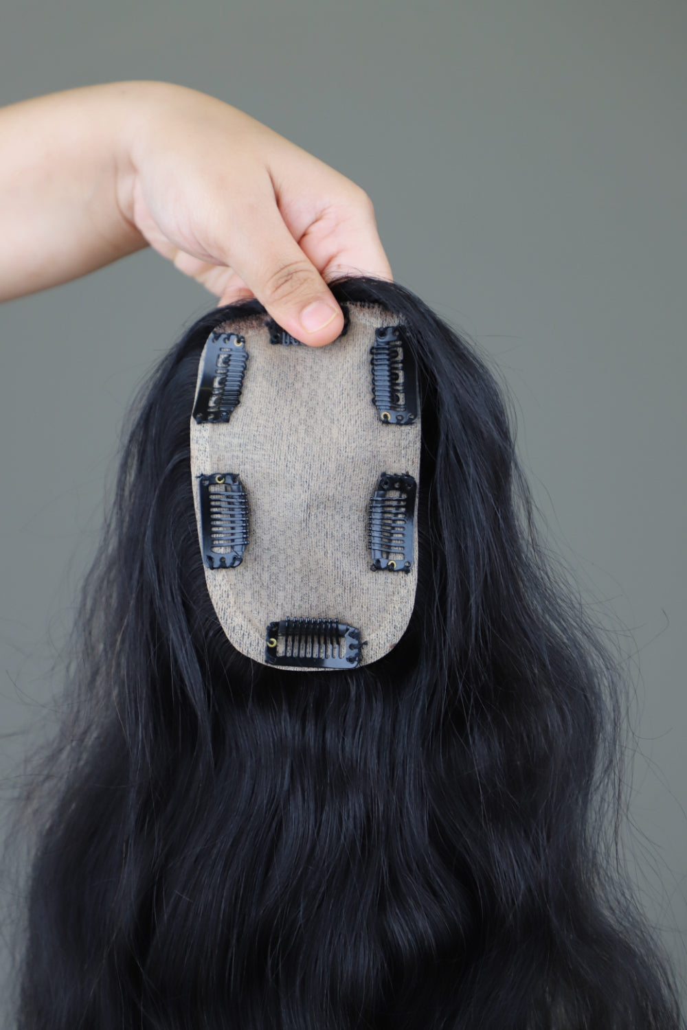 3x5" Wavy Backcomb Topper color 20 Inch