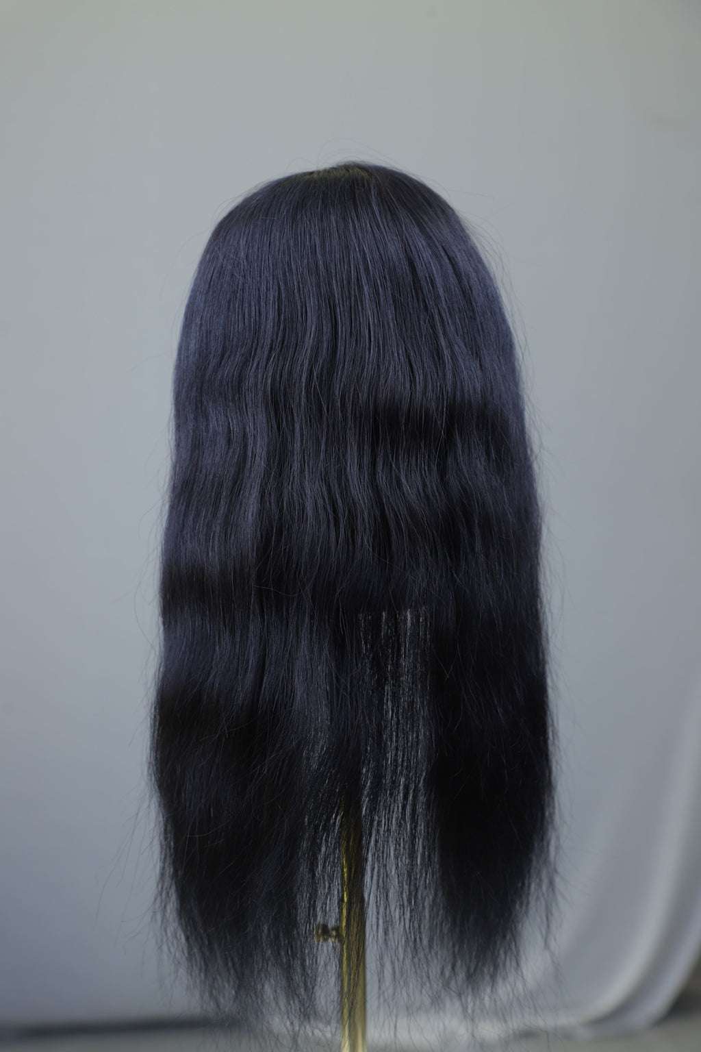 4x6" Natural Wavy Black Color Topper 22 Inch