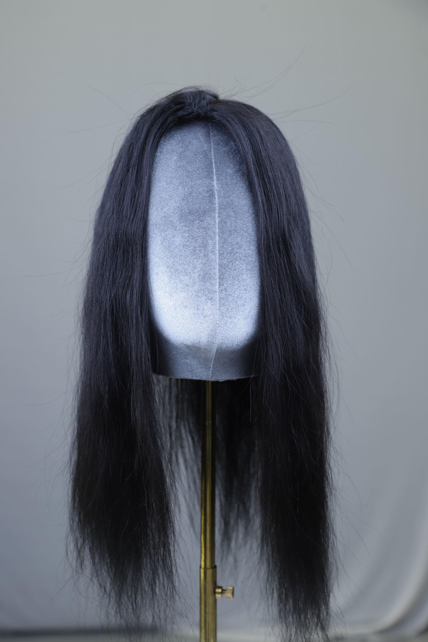 4x6" Natural Wavy Black Color Topper 22 Inch