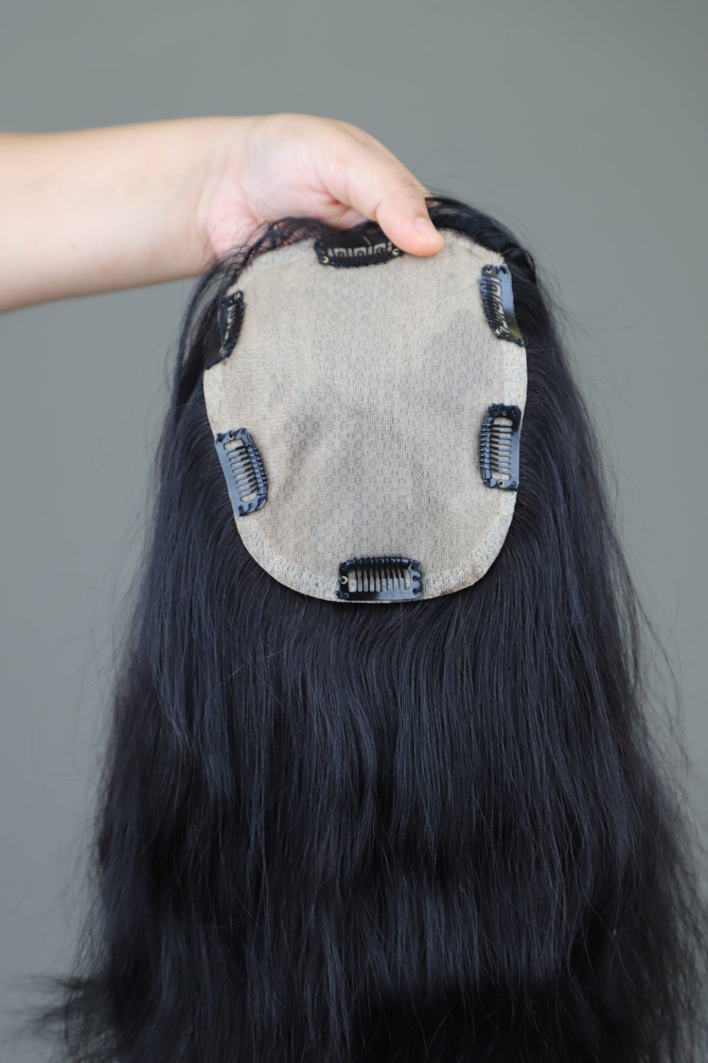 5x6" Wavy Backcomb Topper color 18 inch