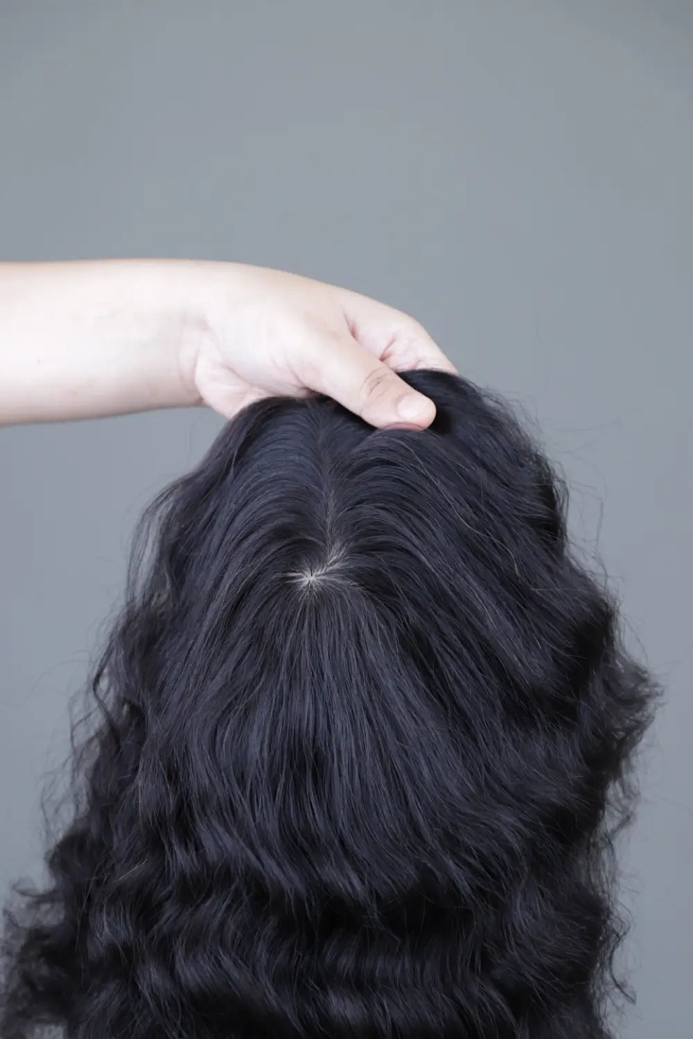 Full Covereage Volume Toppers - Curly black topper