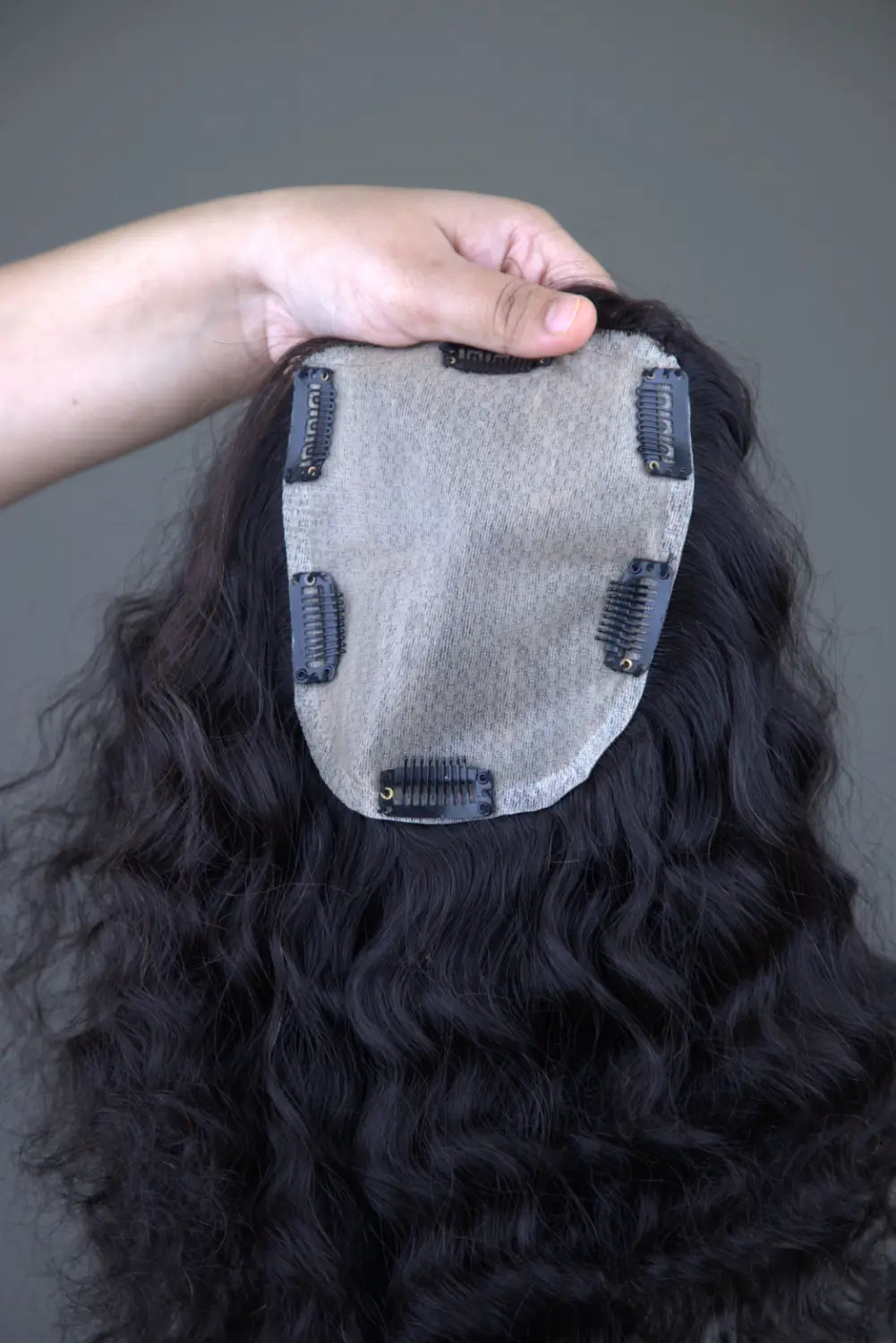 Full Covereage Volume Toppers - Curly black topper